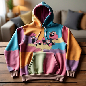 OEM Logo/Marca con capucha Impreso Impresión digital 100% Algodón Fleece Hombres Pullover Invierno Alta calidad Sudadera con capucha Diseño-Manga Pantalla - Product Image 5