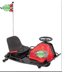 Kart eléctrico de drift unisex juvenil de calidad premium, color rojo - Product Image 1