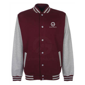 Veste d'hiver Letterman pour homme, nouvelle collection, la plus vendue, en laine/coton respirant et écologique, col montant, style avant-gardiste - Product Image 1