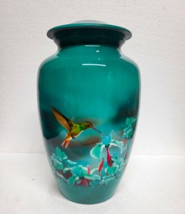Urna de cremación de colibrí rosa para cenizas humanas Urnas de cremación para adultos hechas a mano para honrar a su ser querido - Product Image 6