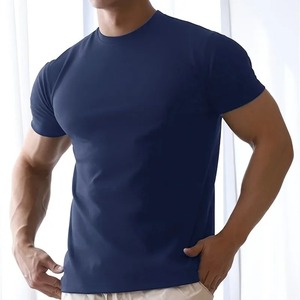เสื้อยืดรัดรูปสำหรับออกกำลังกายในยิมของผู้ชายเสื้อผ้าลำลองเสื้อยืดแขนสั้นรัดรูปรัดรูปเสื้อยืดเพาะกายสำหรับผู้ชายในฤดูร้อน - Product Image 2