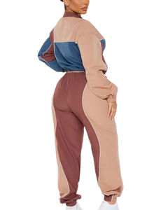 Ensemble 2 pièces coupe-vent de haute qualité pour femmes, nouveau design, séchage rapide, fermeture éclair intégrale, nylon léger, écologique, coupe-vent décontracté - Product Image 5