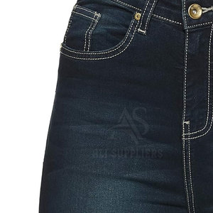 Pantalones vaqueros de secado rápido con logotipo personalizado para mujer, pantalones vaqueros informales para mujer, pantalones vaqueros de alta calidad para mujer - Product Image 4
