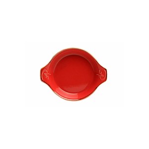 Modern 14 cm Red Porcelain Frying Pan and Serving Bowl for Party by Seasons - Product Image 1