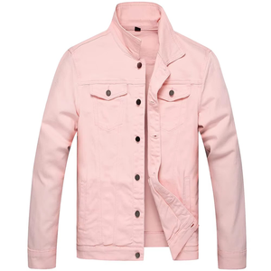 Chaqueta Vaquera Casual de Invierno para Hombre al por Mayor - 100% Algodón Ecológico Transpirable de Secado Rápido con Logotipo y Marca Personalizables - Product Image 1