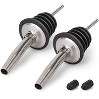 Verseur de cocktail en acier inoxydable, bec verseur rapide pour vin, accessoires de bar, verseurs de bouteilles d'alcool pour bar et cuisine