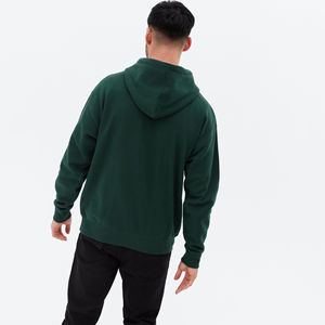 Sudaderas con capucha de lana de invierno de peso pesado para hombre 100% algodón patrón sólido personalizado sudaderas térmicas de alta calidad al por mayor - Product Image 4