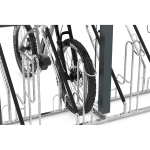 Modulo di ricarica per rastrelliere per biciclette, B 1100 mm, alluminio verniciato a polvere - Product Image 6