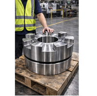 Moyeux de couplage flexibles en acier inoxydable usinés CNC de haute précision pour systèmes de transmission de puissance de moteurs et pompes, usinage de grande précision