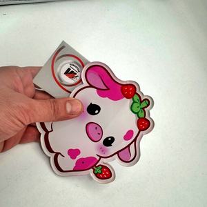 Plaques à cils magnétiques en acier inoxydable, forme carrée, motif diamant floral, pour cils individuels, marque privée, motif vache fraise rose - Product Image 2