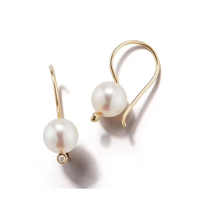 Plata de ley sólida sobre oro vermeil gancho pendientes zirconia cúbica piedra preciosa hecha a mano delicada joyería de micras - Product Image 4