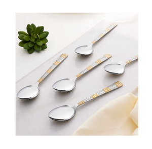 Ensemble de 4 cuillères de vaisselle Offre Spéciale hôtel restaurant en acier inoxydable cuillère à dessert - Product Image 4