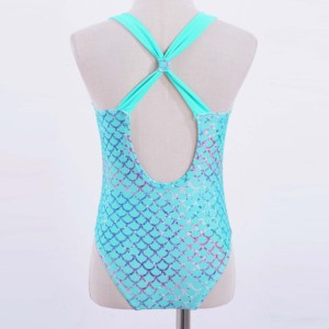 Women's New Fashion Solid Color One-Piece Bikini SwimSuit with Custom Logo on Front Sublimated Swimwear - Product Image 3