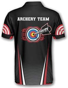 Oem Diseño Tiro con arco Camisas Rendimiento Transpirable Estirable Secado rápido Oem Ropa deportiva Equipo Jersey al por mayor - Product Image 6