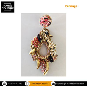 La plus vendue fête soirée porter des bijoux de mode faits à la main ovale creux Miyuki Tube perles faites 7 cm de Long BIRDIE boucles d'oreilles - Product Image 6