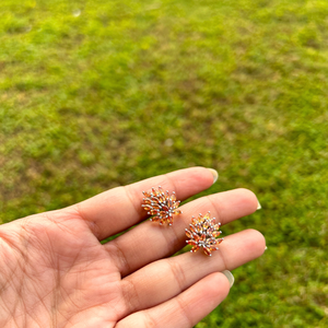 ต่างหูเม็ดเดี่ยวสีเงินสเตอร์ลิงประดับทองทันสมัยสำหรับงานหมั้นวันครบรอบแต่งงานปี925 - Product Image 2