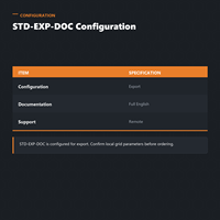 Robot de configuration d'exportation avec documentation technique entièrement en anglais