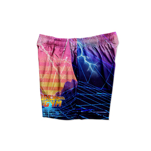 Pantalones cortos transpirables Vintage Streetwear para hombre, pantalones cortos de baloncesto de malla doble lisos con estampado de sublimación personalizado para mujer - Product Image 4