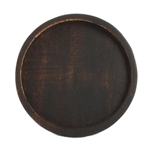 Assiette de chargeur de forme ronde en bois massif de vente fraîche Assiettes de chargeur de nourriture en bois avec logo personnalisé pour servir au mariage - Product Image 2