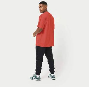 Camisetas de Hombre de Poliéster y Algodón, Diseño Simple, Color Liso, Logotipo con Impresión Digital, Tejido Grueso de 280 g/m², Corte Regular - Product Image 4