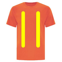 Vente en gros T-shirt de sécurité personnalisé haute visibilité avec bande réfléchissante parfait pour les quarts de nuit T-shirts haute visibilité avec poches