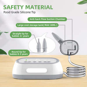 Wiederauf ladbarer Nasen sauger in Krankenhaus qualität Nachtlicht und Kinderreim Elektrischer Nasen sauger Nasen sauger für Babys - Product Image 4