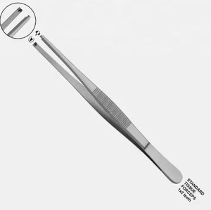 Fórceps curvos estándar para el pulgar Fuente de alimentación manual de acero inoxidable - Product Image 3