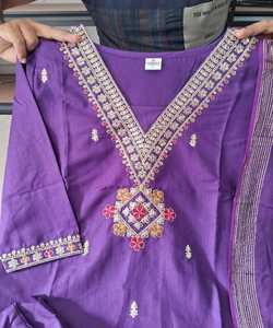 ผ้าลินินไหมคอตตอนปักลำดับลำดับบนพื้นผ้าโพกศีรษะสไตล์แอฟริกันเสื้อผ้าสำหรับเทศกาลขายส่ง - Product Image 3