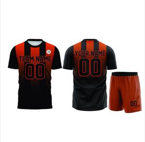 Ensemble de maillots de football en polyester 100% imprimé numériquement de haute qualité OEM, couleurs personnalisées pour adultes et jeunes, toutes tailles disponibles - Product Image 2