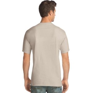 100% coton hommes T-shirt décontracté doux Fitness été mince T-shirts hommes maison vêtements col rond manches courtes solide T-shirt pour hommes - Product Image 3