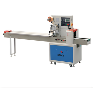 Machine d'emballage automatique de type oreiller série GZB, machine d'emballage de biscuits et de masques, modèle de film descendant, machine d'emballage horizontale de type oreiller - Product Image 2