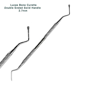 เครื่องมือขูดกระดูกทางทันตกรรม Lucas Bone Curette ขนาด 2.7 มม. คลาส 1 คุณภาพสูง ใช้งานด้วยมือ ได้รับการรับรองมาตรฐาน CE แบบสองด้าน คม ทนทาน รับประกัน 5 ปี จำหน่ายจำนวนมาก - Product Image 3