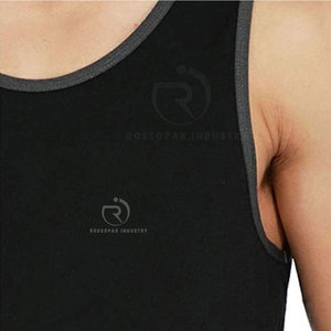 Vente directe d'usine grande taille hommes été débardeur Pakistan-Made Fitness vêtements tricoté méthode de tissage - Product Image 4