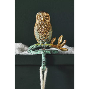 Silver Snowflake And <b>Christmas</b> Tree Stocking Holder Set Of 2 Heavy Duty Metal Stocking Hooks For Hanging Stockings & <b>Decorations</b> - Product Image 2