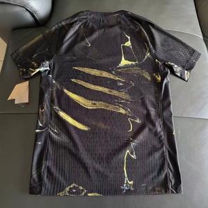 Camiseta <span class=keywords><strong>de</strong></span> Fútbol Personalizada para Hombre 25/26, Diseño <span class=keywords><strong>de</strong></span> Mármol Negro, Transpirable, <span class=keywords><strong>de</strong></span> Secado Rápido, 100% Poliéster, Cuello Redondo, Uniforme <span class=keywords><strong>de</strong></span> Entrenamiento para Equipo - Product Image 2