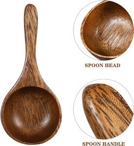 Cuillère en bois | Cuillère à café pour café moulu, mesure pour les grains de café ou le thé. Cuillère à soupe. Accessoires de café, Cuillère à café - Product Image 6