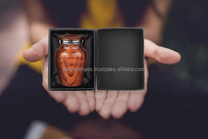 AALIYAN IMPEX'S Adult Classic Cremation <b>Small</b> Urn for Human Ashes Urn <b>Wooden</b> Urn <b>Box</b> for Ashes for Sale - Product Image 3