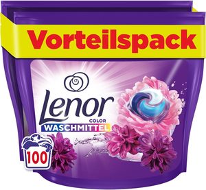 Lessives en capsules Lenor, 100 lavages, Parfum Fleur de Rêve, Détergent Couleurs, Fraîcheur longue durée et élimination des odeurs en lavage à froid - Product Image 6