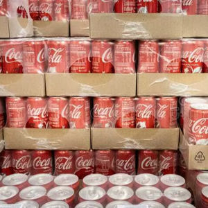 Boîtes de Coca-Cola 330 ml (lot de 24) – Faible teneur en gras, emballage en vrac et en boîte - Product Image 1