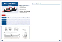 Étau combiné hydraulique polyvalent, système de rail d'étau multi-fixation réglable, étau multi-stations