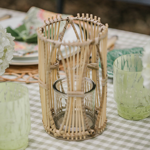 Pots de lanterne de lampe en rotin pour décoration intérieure écologique faits à la main bougeoirs et lanternes de style marocain - Product Image 5