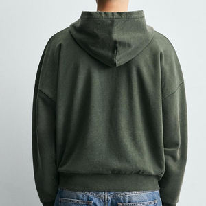 Sudadera con Capucha Extra Grande de Algodón de Alta Calidad para Hombre, Diseño Informal, Color Sólido, Hombros Caídos, Personalizable, para Compradores Mayoristas - Product Image 6