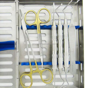 Kit de 15 Piezas de Herramientas de Microcirugía Oral Manual de Alta Precisión, Empuñadura Ergonómica, Estuche de Acero Inoxidable, Diseñado para Implantes - Product Image 1