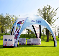 Tente Gonflable Personnalisable avec Logo pour Événements Commerciaux, Chapiteau de Plage, Tente Araignée Quatre Saisons Étanche à Montage Rapide pour Salons Professionnels