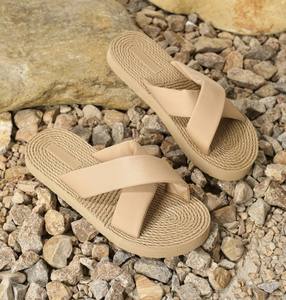 รองเท้าสานสไตล์เกาหลีใช้ได้ทั้งชายและหญิง, รองเท้าสานเชือกปอกระเจารองเท้าชายหาดกันความร้อนแบบยั่งยืน - Product Image 4