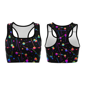 Sujetador deportivo ligero para mujer, diseño personalizado OEM, tela transpirable, ajuste elástico para Yoga y gimnasio, uso de etiqueta privada - Product Image 1