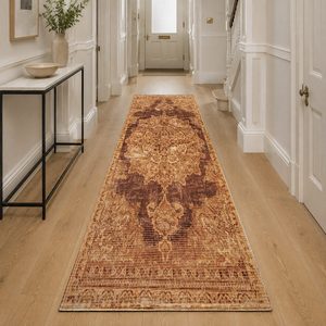 RUGS DEPOT LXDP-0905 Wholesale Red Burgundy Designer Pattern Digital Printed Machine Washable Chenille Area Rug Non <b>Slip</b> - Product Image 5