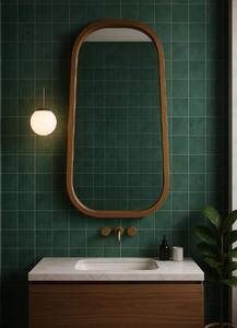 Miroir ovale en bois Art Déco fait à la main, pleine longueur, écologique, léger, décoration pour la maison et le salon, prix abordable - Product Image 2