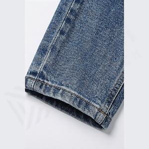 Hot Sale Men <b>Jeans</b> Denim Long Pants Stretch Casual Zipper Straight <b>Slim</b> Pockets Solid Color Autumn Cotton Pant Customized Color - Product Image 6