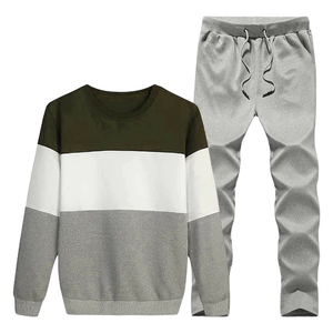 Conjunto Deportivo de Sudadera con Capucha y Pantalones Jogger de Algodón Liso para Hombre - Product Image 4